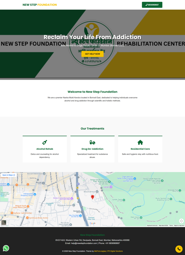 NGO Landing Page - Property of Prem Jagtap | PR Digital Solutions